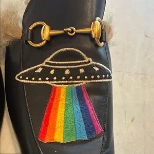 Gucci | Shoes | Gucci Men Black Princetown Mules Sz95 649 